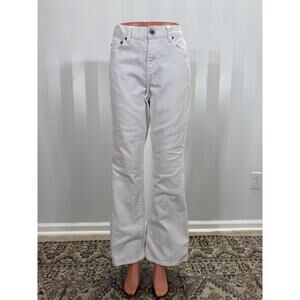 CALVIN KLEIN White Flare Leg Jeans Sz 10